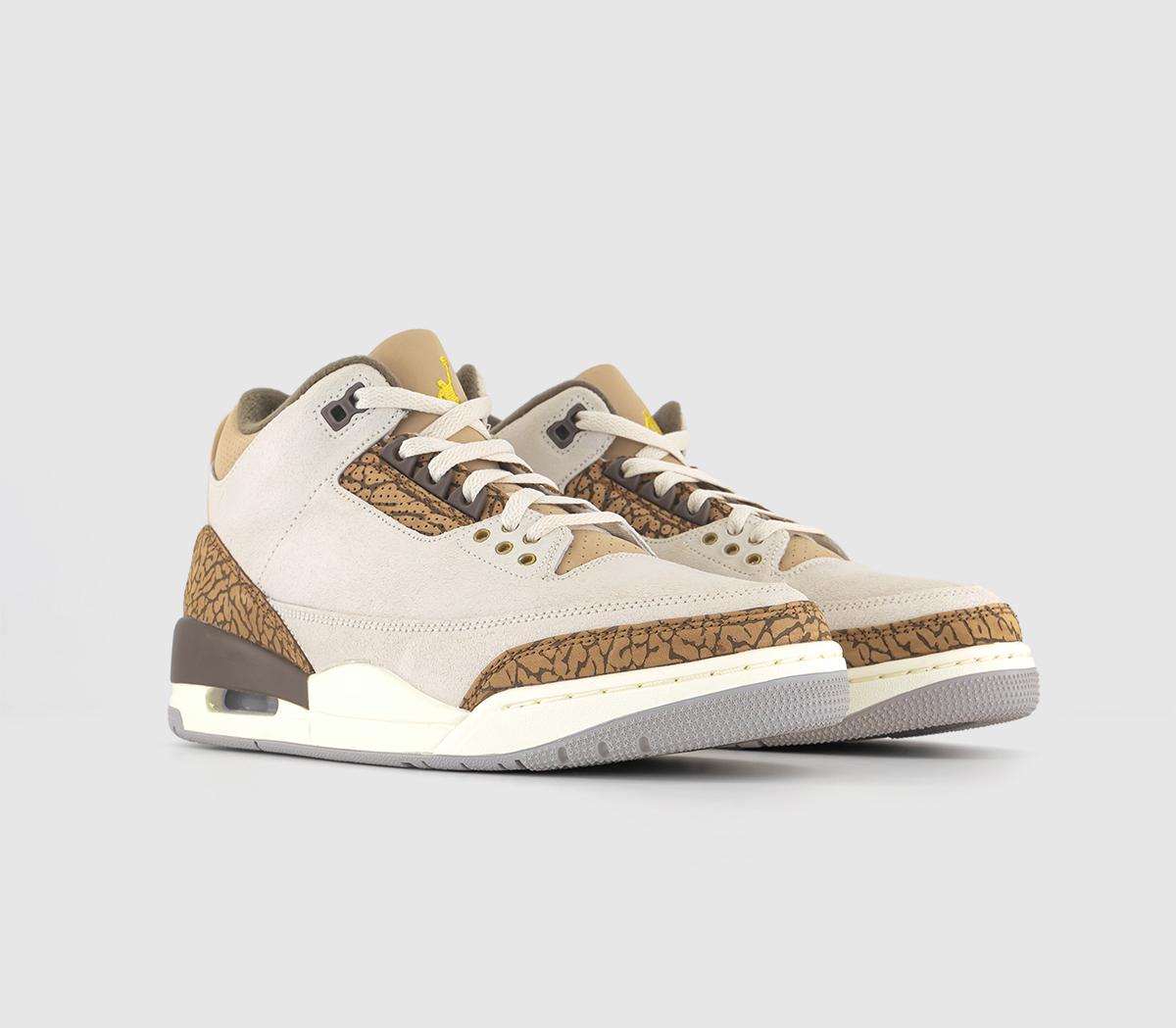 JordanJordan 3 Trainers Light Orewood Brown Metallic Gold Light British Ta