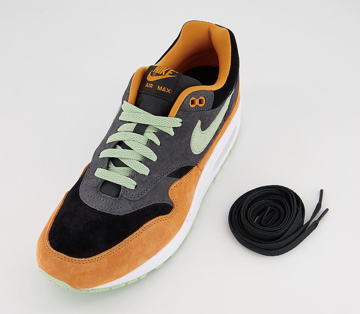 NikeAir Max 1 TrainersAnthracite Honeydew Black Kumquat