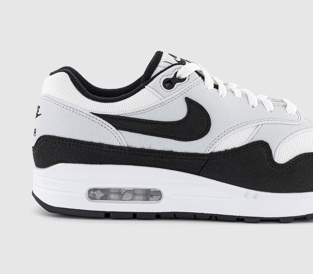 NikeAir Max 1 TrainersWhite Black Pure Platinum