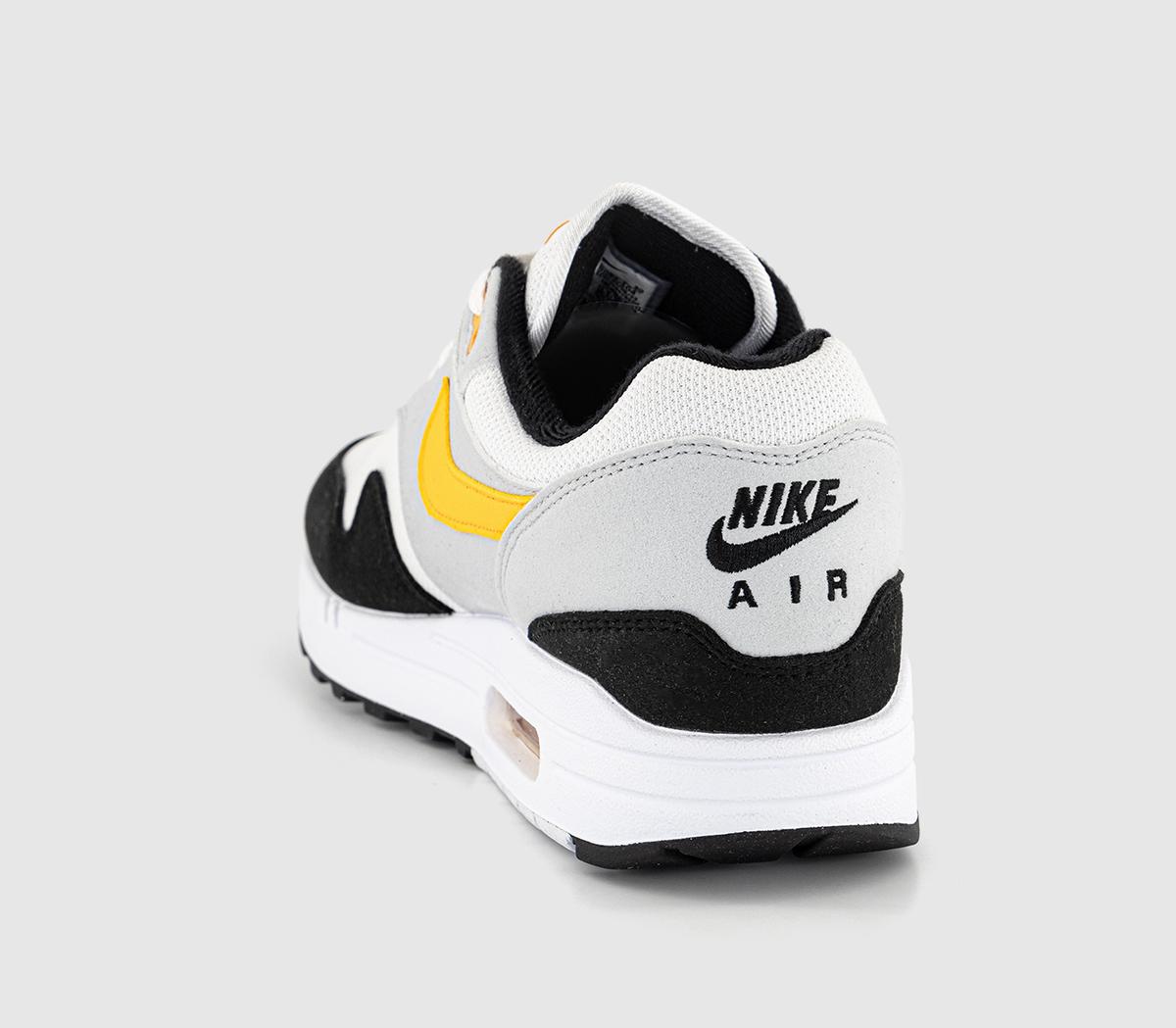 NikeAir Max 1 TrainersWhite University Gold Black