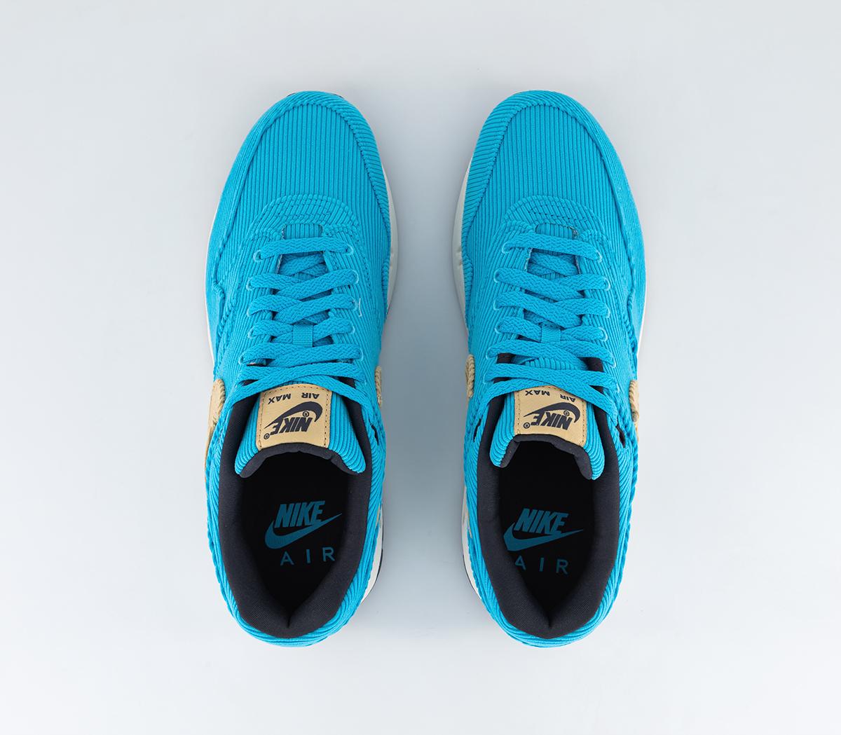 NikeAir Max 1 TrainersBaltic Blue Sesame Gridiron Sail