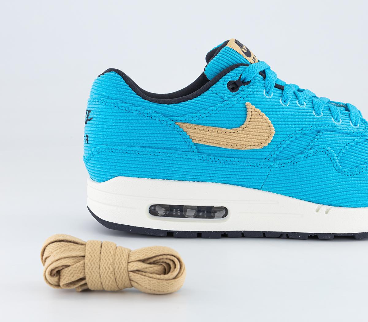 NikeAir Max 1 TrainersBaltic Blue Sesame Gridiron Sail