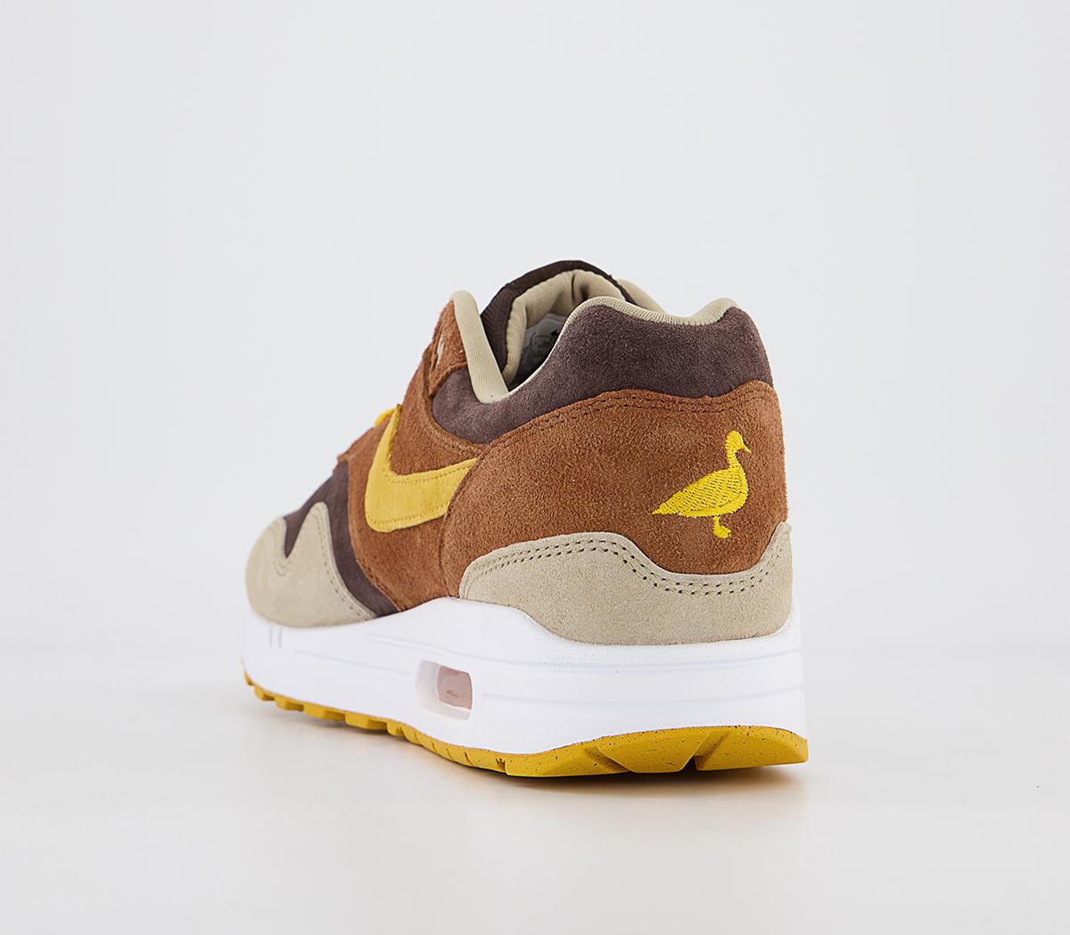 NikeAir Max 1 TrainersPecan Yellow Ochre Baroque Brown