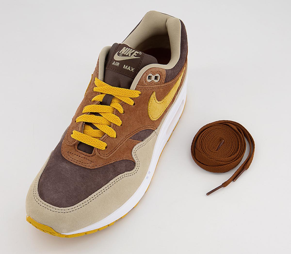 NikeAir Max 1 TrainersPecan Yellow Ochre Baroque Brown