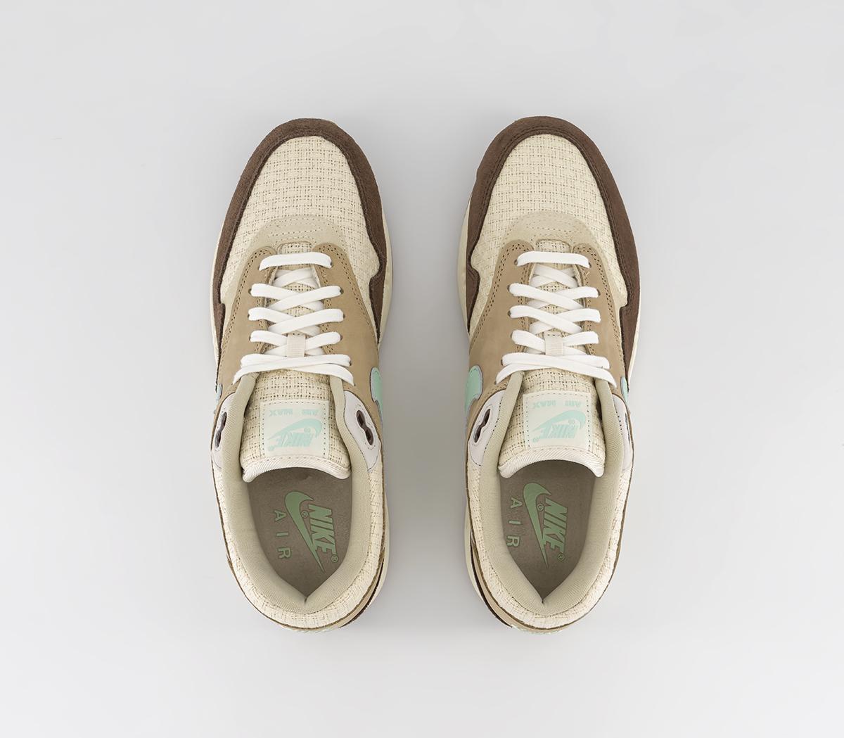 NikeAir Max 1 TrainersMedium Brown Mint Foam Mushroom Muslin