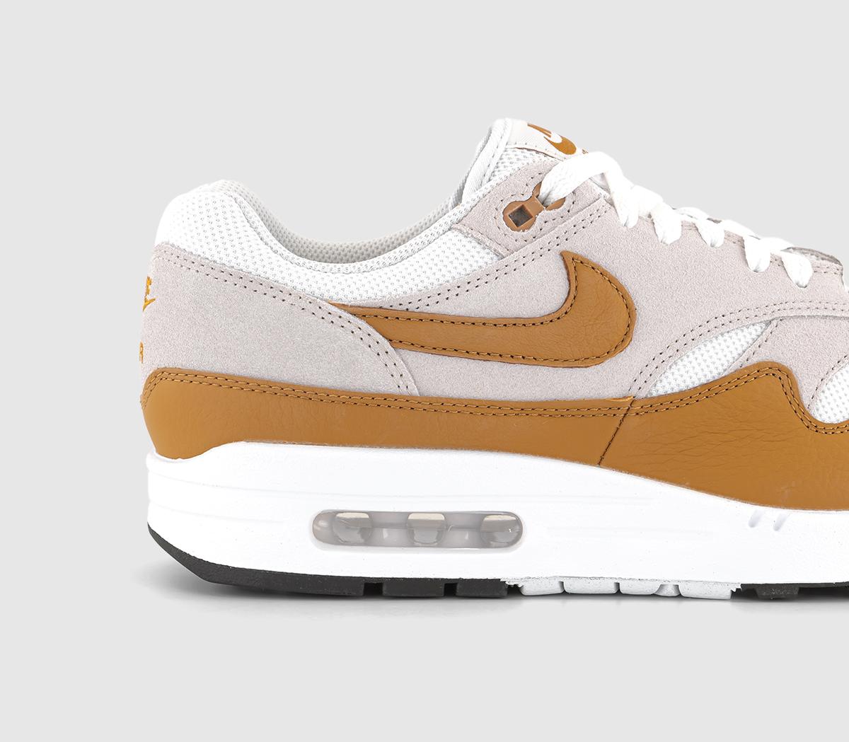 NikeAir Max 1 TrainersLight Orewood Brown Bronze White Black