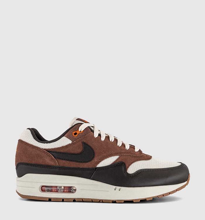 Nike Air Max 1 Trainers Light Orewood Brown Velvet Brown