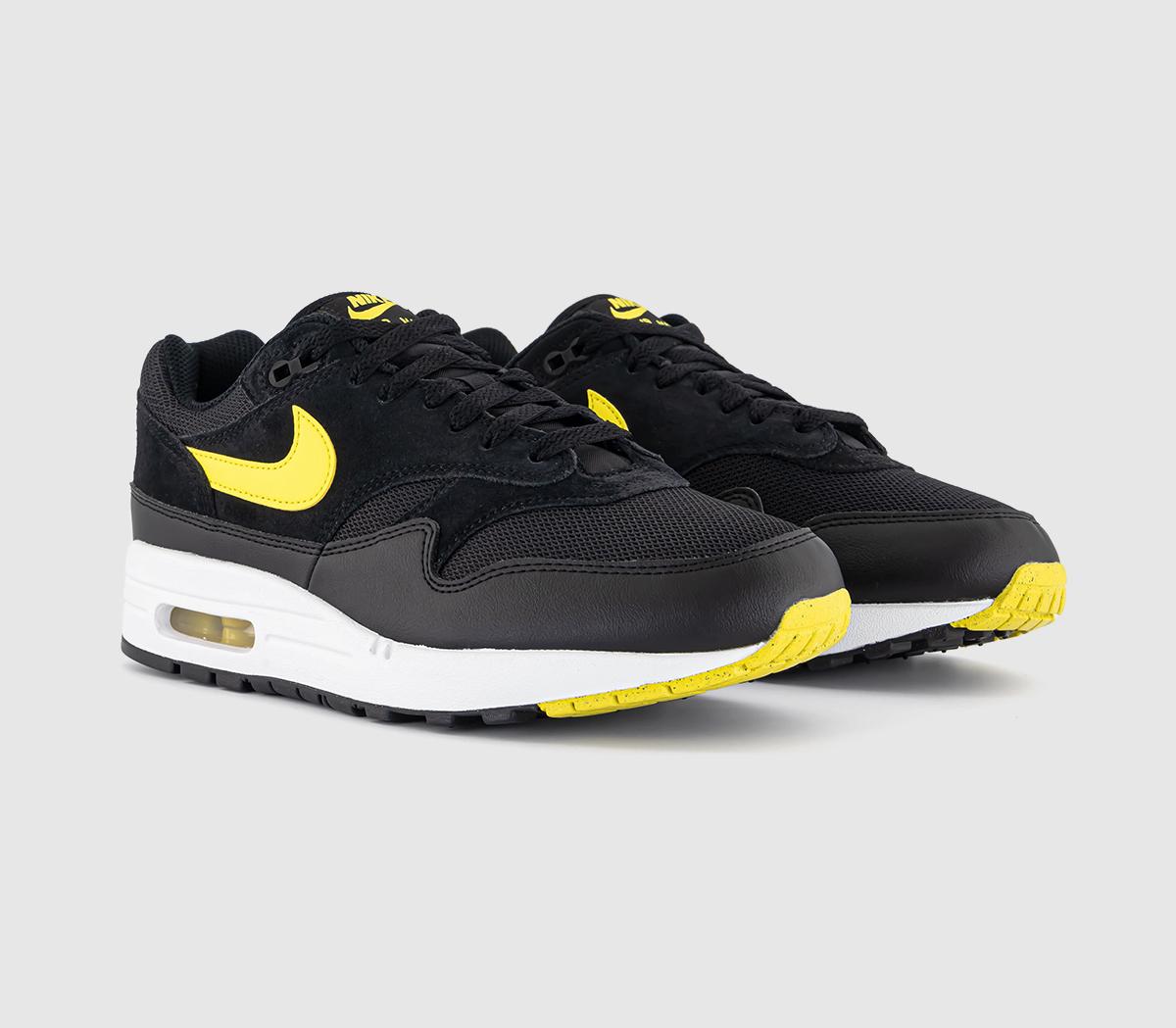 NikeAir Max 1 Trainers NikeAir Max 1 TrainersBlack Opti Yellow Summit White
