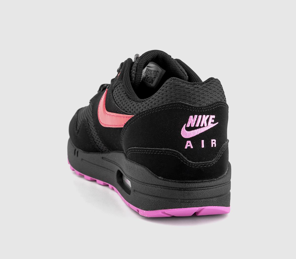 nike sneakers pink and black