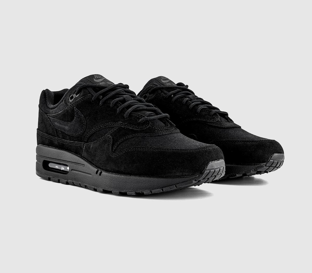 NikeAir Max 1 TrainersBlack Black Black Anthracite