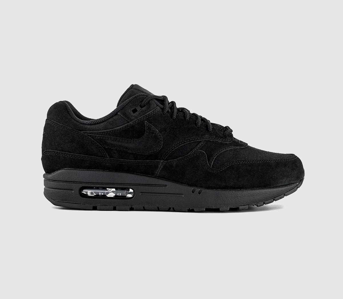 NikeAir Max 1 TrainersBlack Black Black Anthracite