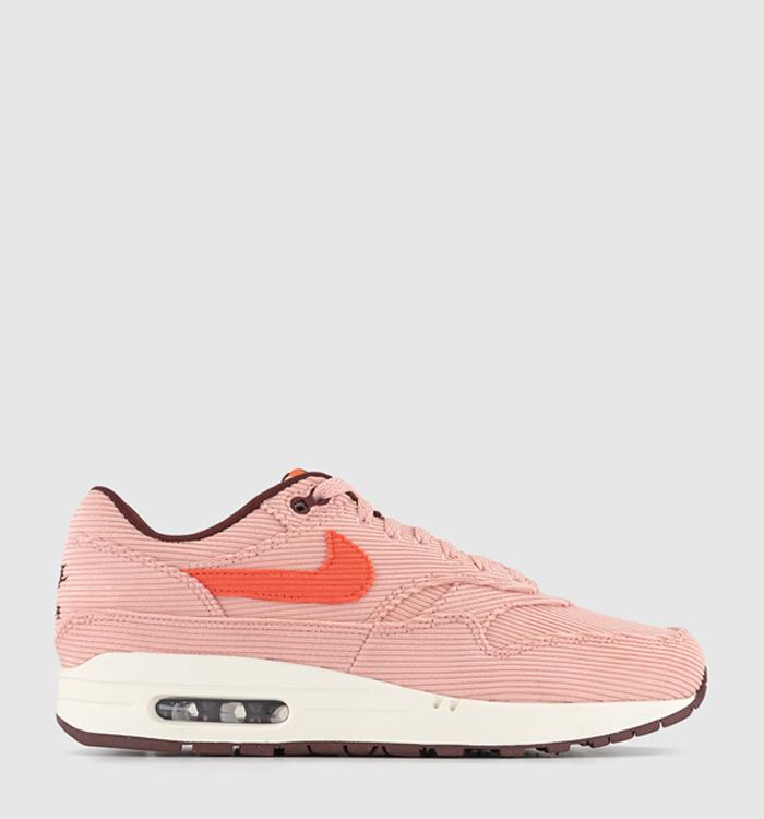 Nike Air Max 1 Trainers Coral Stardust Bright Coral Oxen Brown Sail Amber