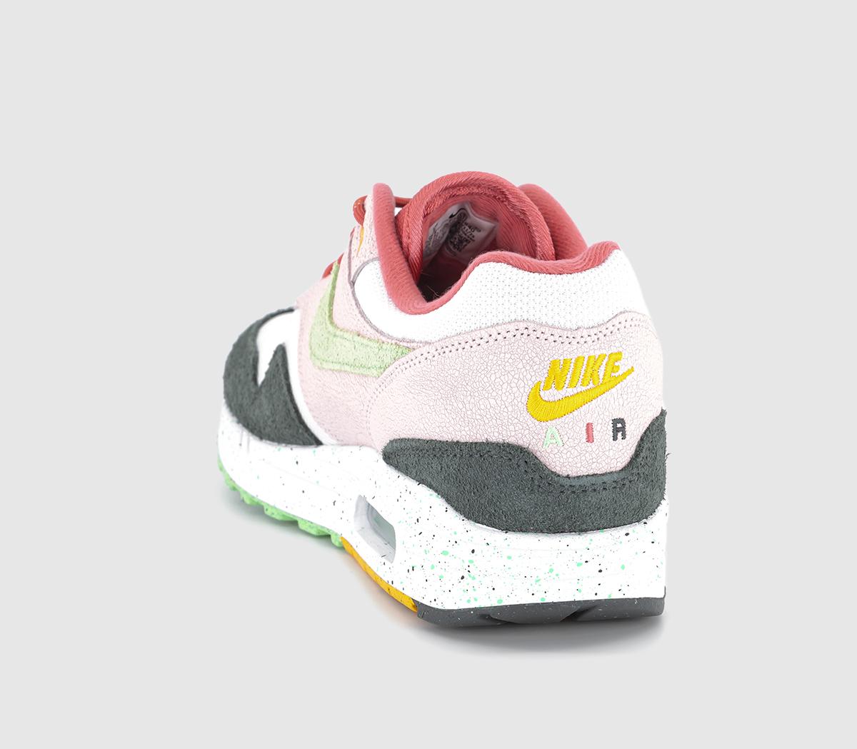 NikeAir Max 1 Trainers NikeAir Max 1 TrainersLight Soft Pink Vapor Green Anthracite Adobe Univ
