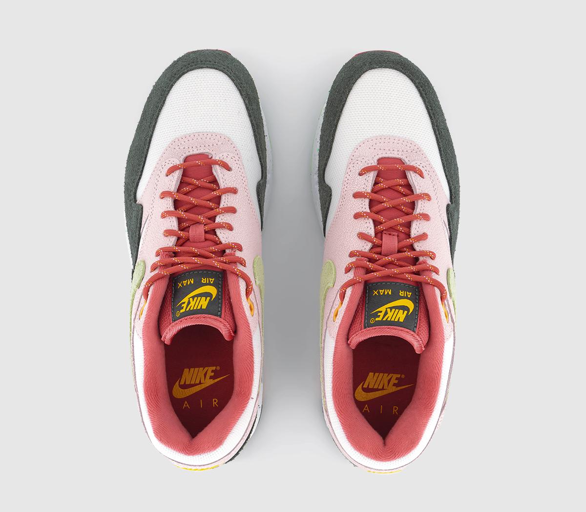 NikeAir Max 1 Trainers NikeAir Max 1 TrainersLight Soft Pink Vapor Green Anthracite Adobe Univ