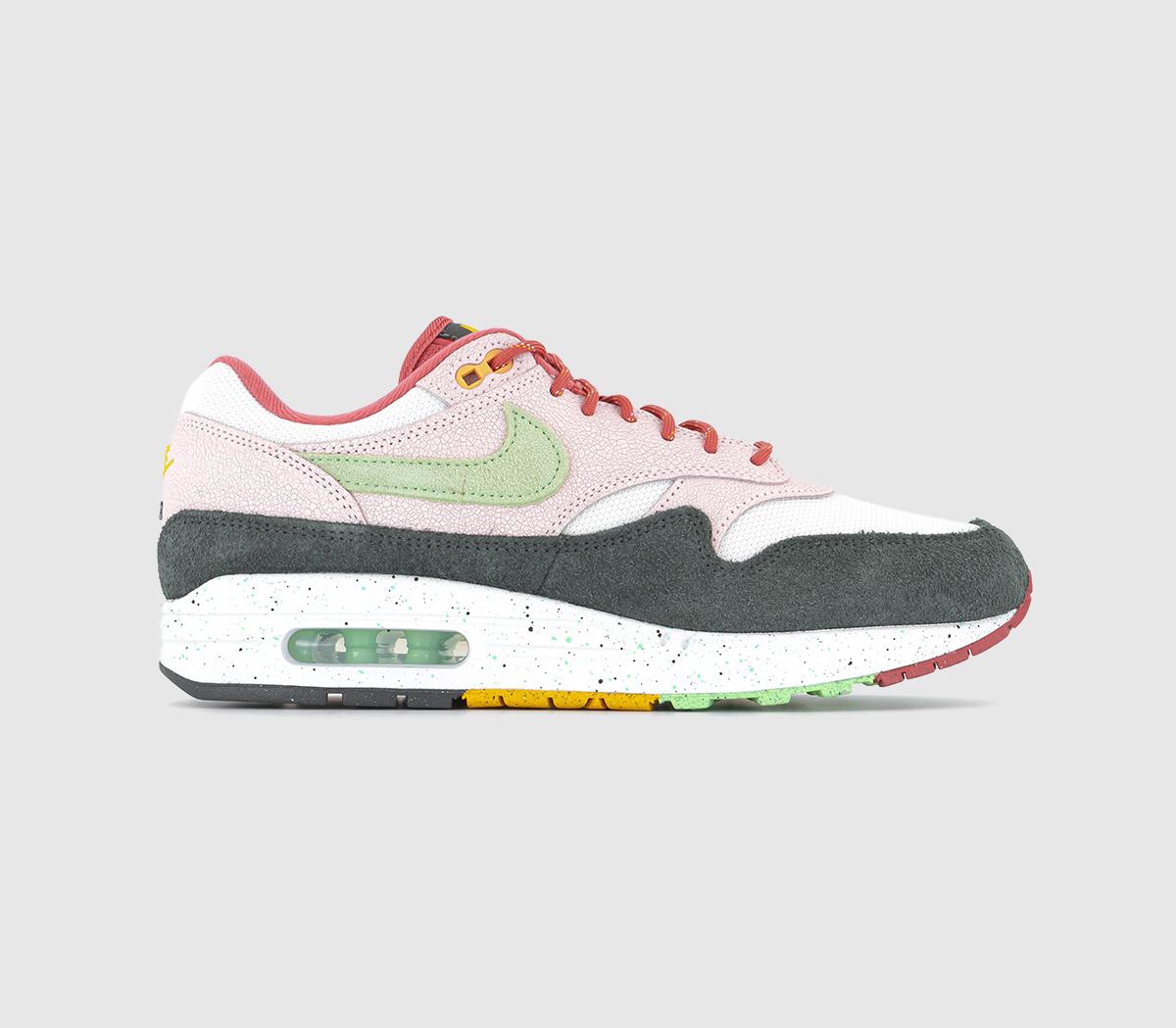 Pink and green nike online