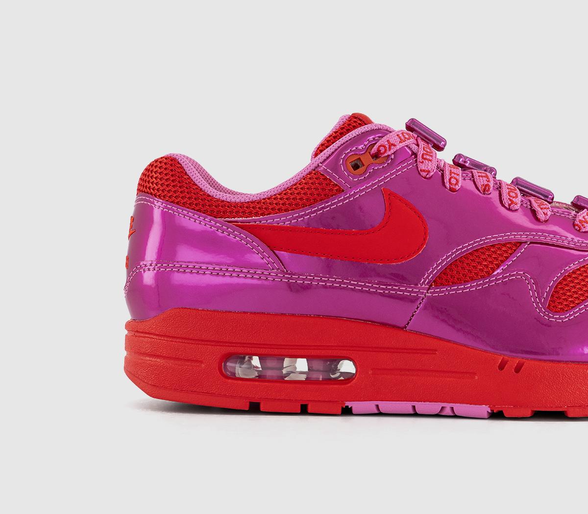 NikeAir Max 1 Trainers NikeAir Max 1 TrainersPlayful Pink University Red