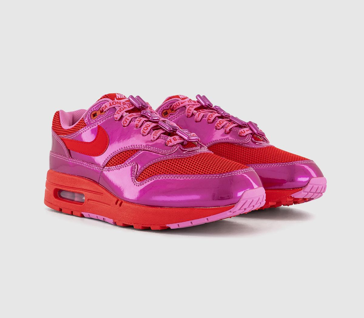 NikeAir Max 1 Trainers NikeAir Max 1 TrainersPlayful Pink University Red