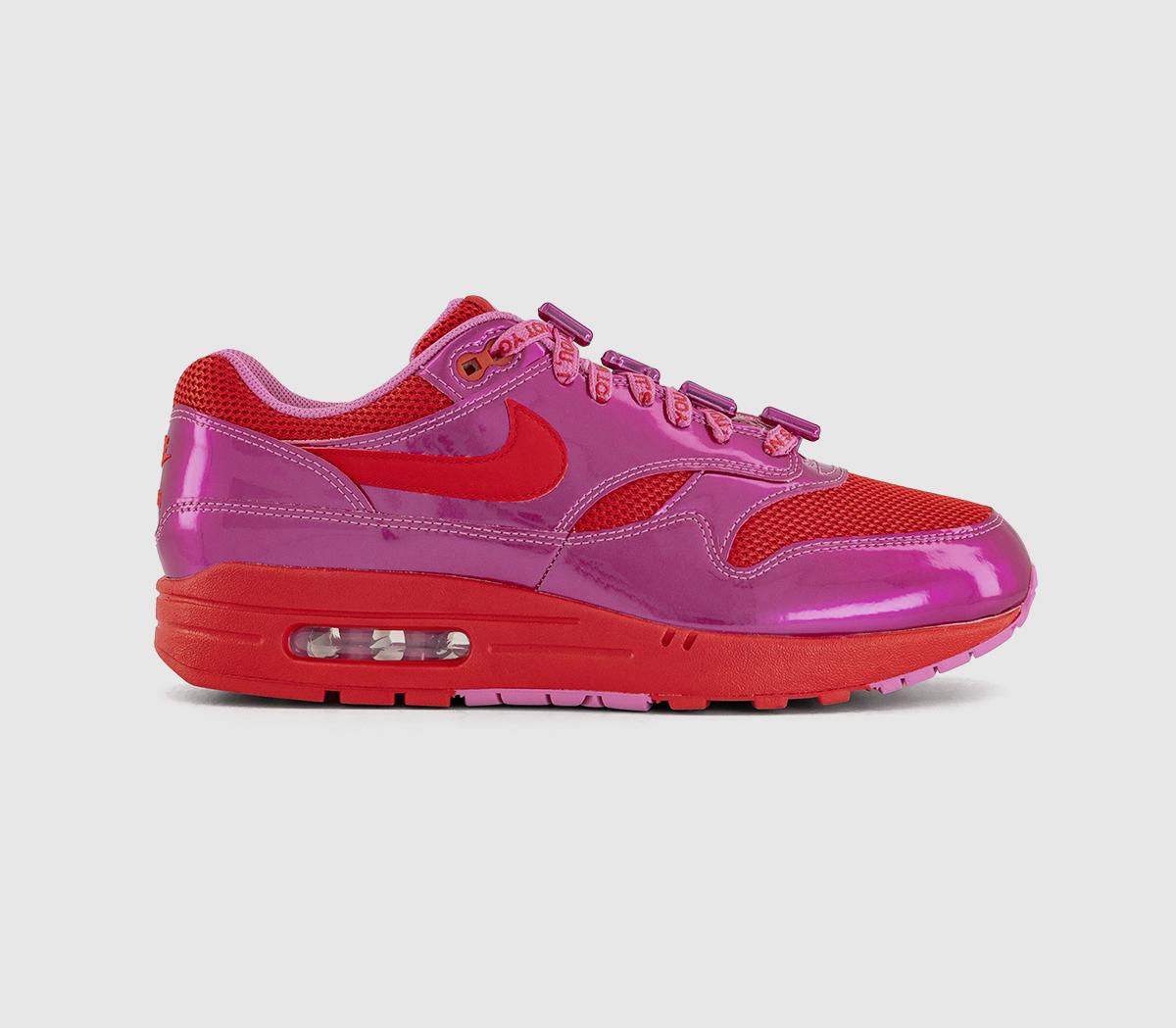 NikeAir Max 1 TrainersPlayful Pink University Red