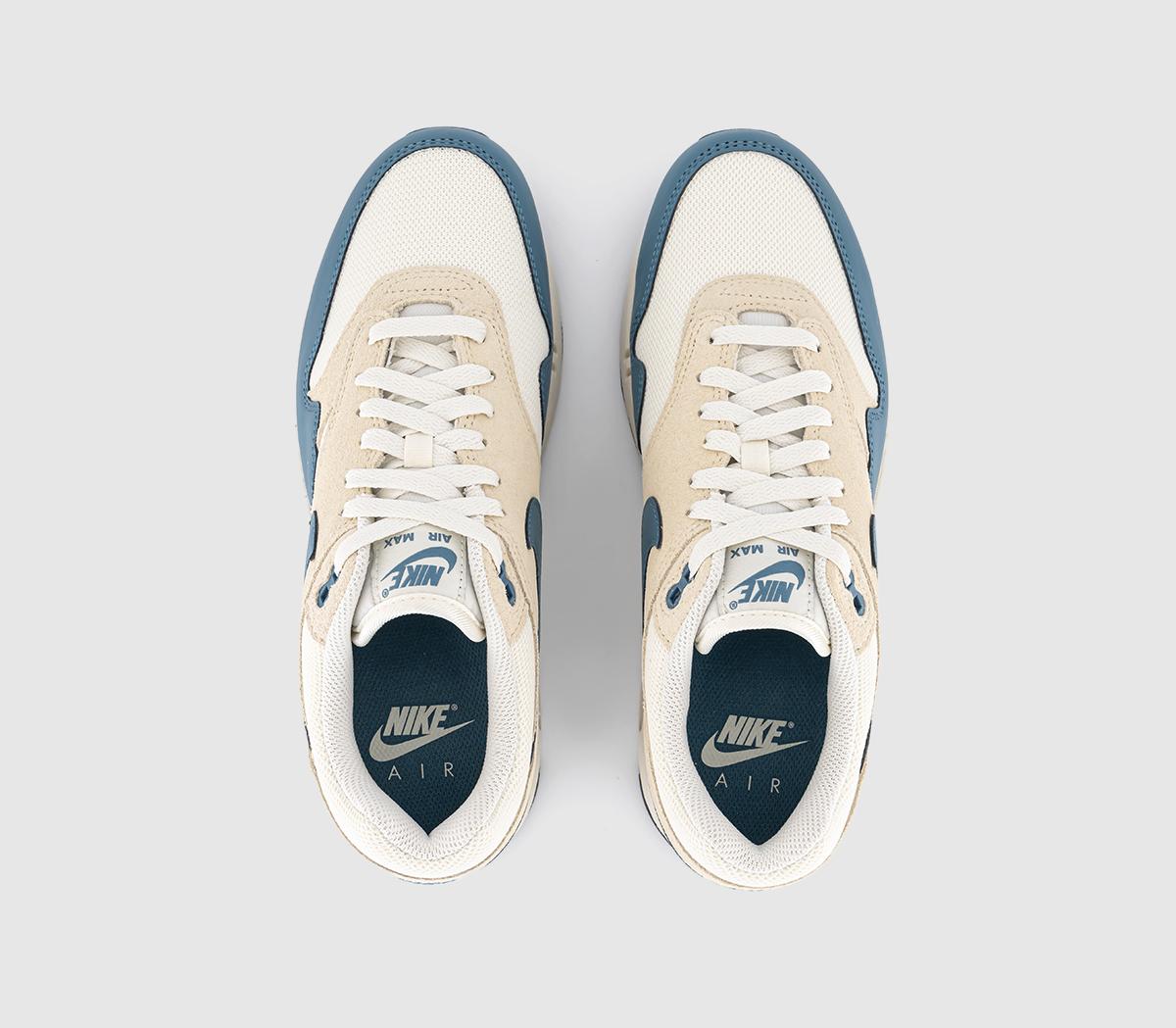 NikeAir Max 1 Trainers NikeAir Max 1 TrainersSoft Pearl Smokey Blue Light Khaki Black
