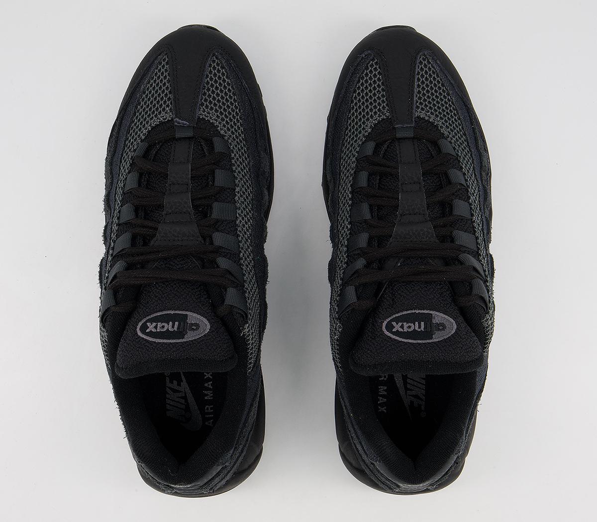 Nike Air Max 95 Trainers Nike Air Max 95 Trainers Black Iron Grey Off Noir