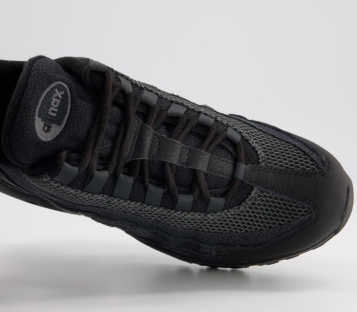 Nike Air Max 95 Trainers Nike Air Max 95 Trainers Black Iron Grey Off Noir