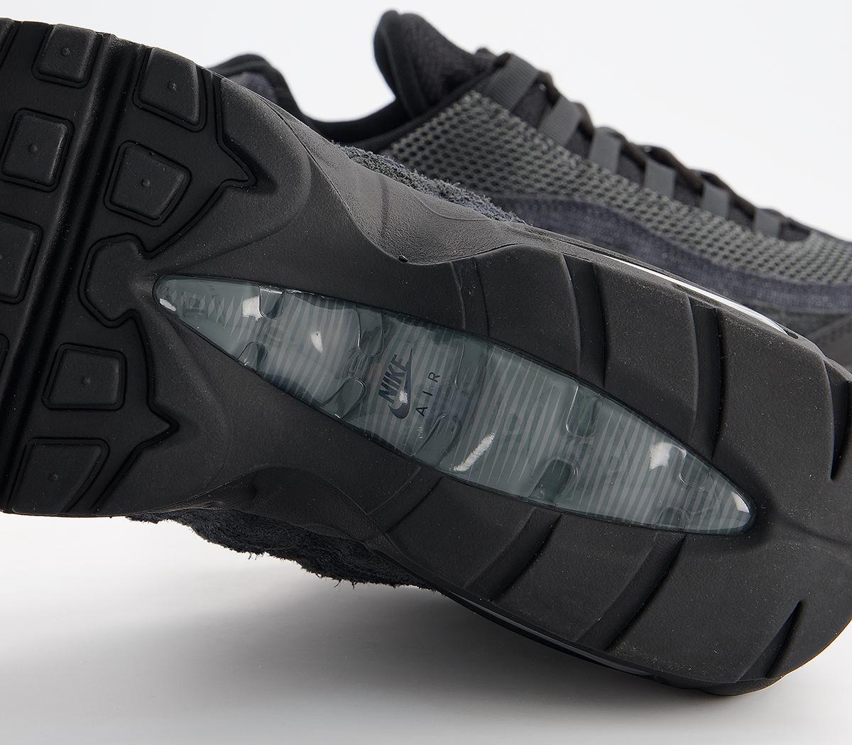 Nike Air Max 95 Trainers Nike Air Max 95 Trainers Black Iron Grey Off Noir