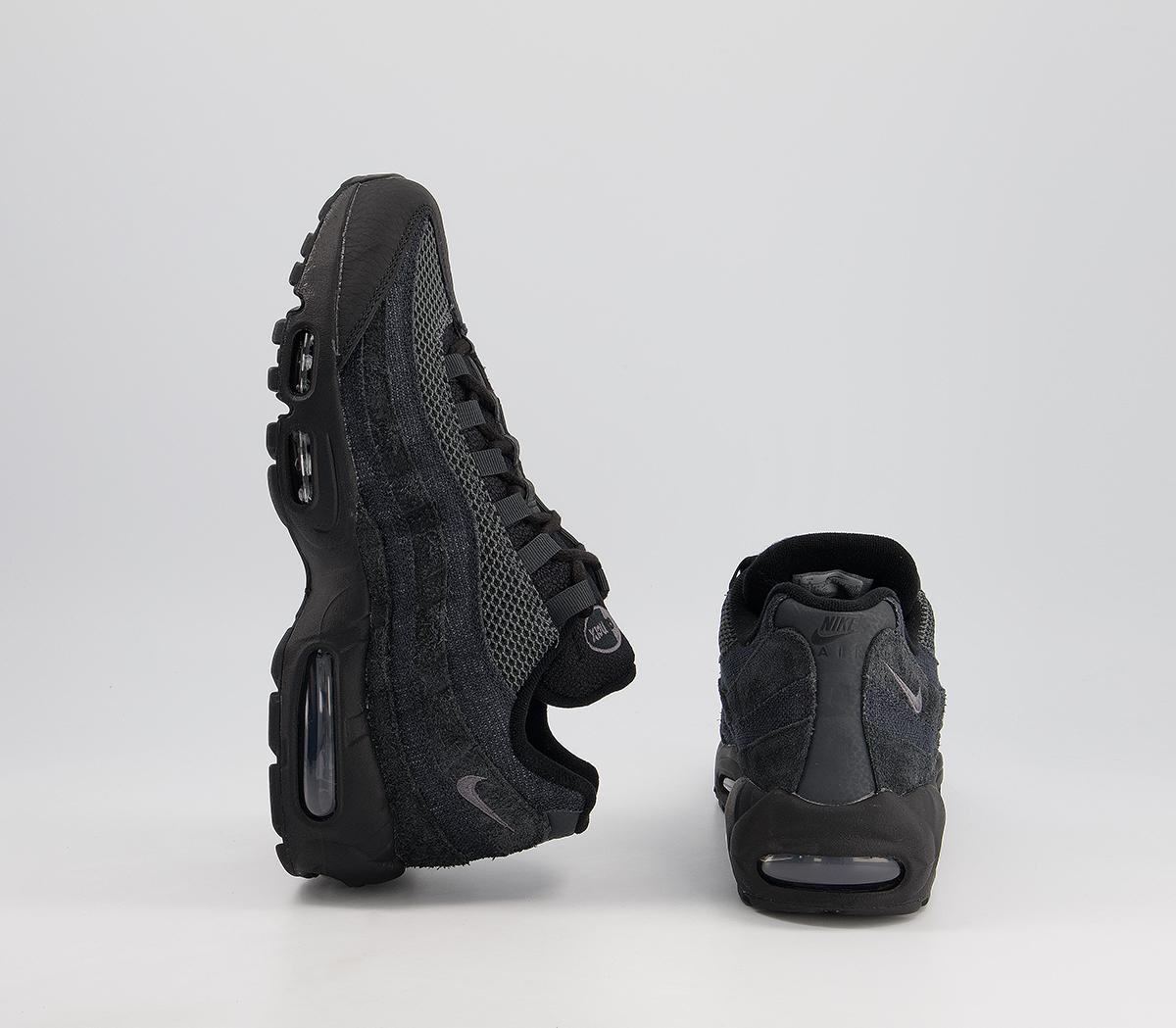 Nike Air Max 95 Trainers Nike Air Max 95 Trainers Black Iron Grey Off Noir
