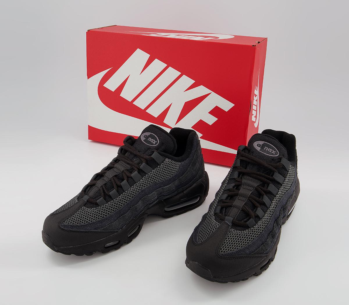 Nike Air Max 95 Trainers Nike Air Max 95 Trainers Black Iron Grey Off Noir