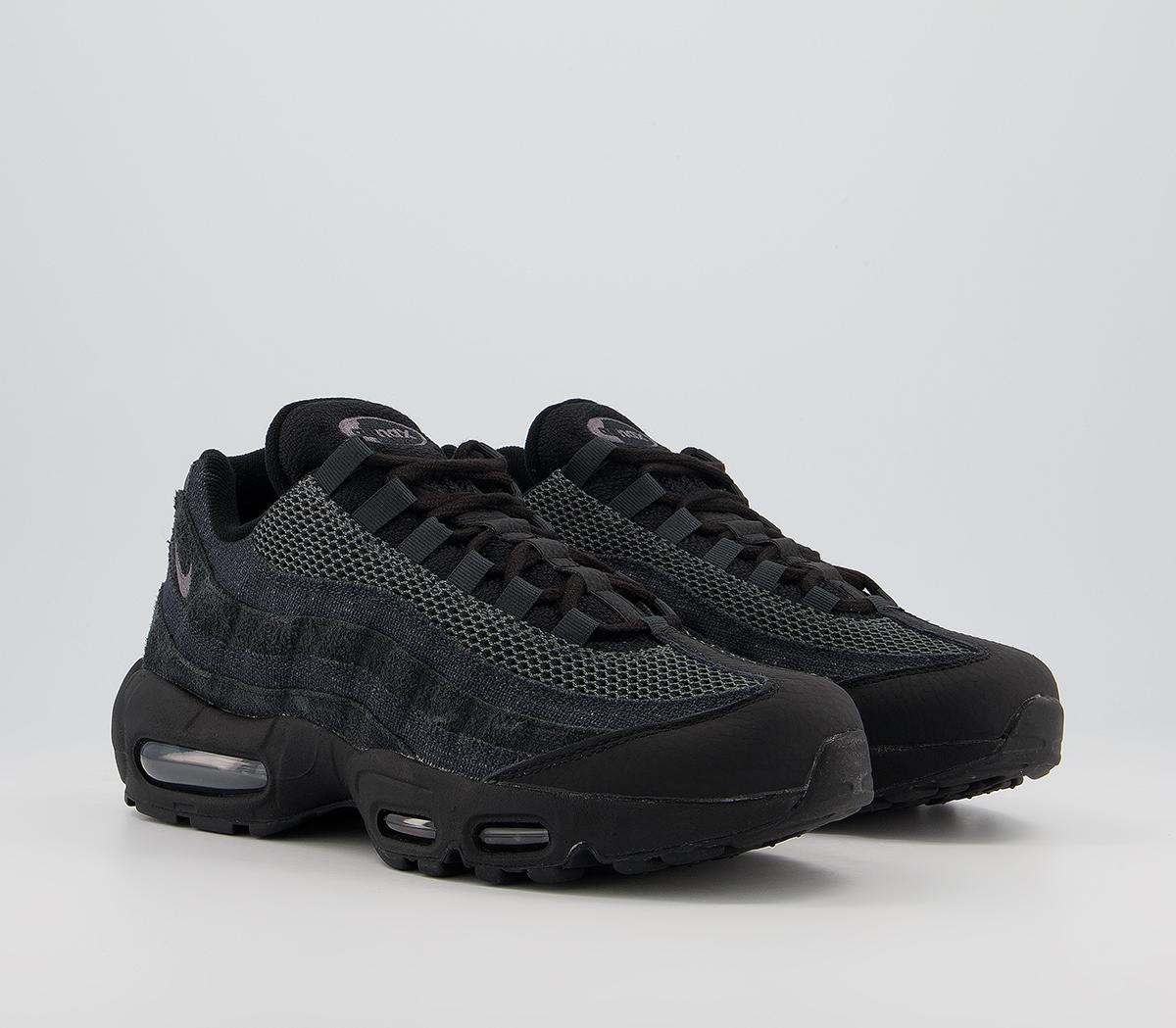 Nike Air Max 95 Trainers Nike Air Max 95 Trainers Black Iron Grey Off Noir