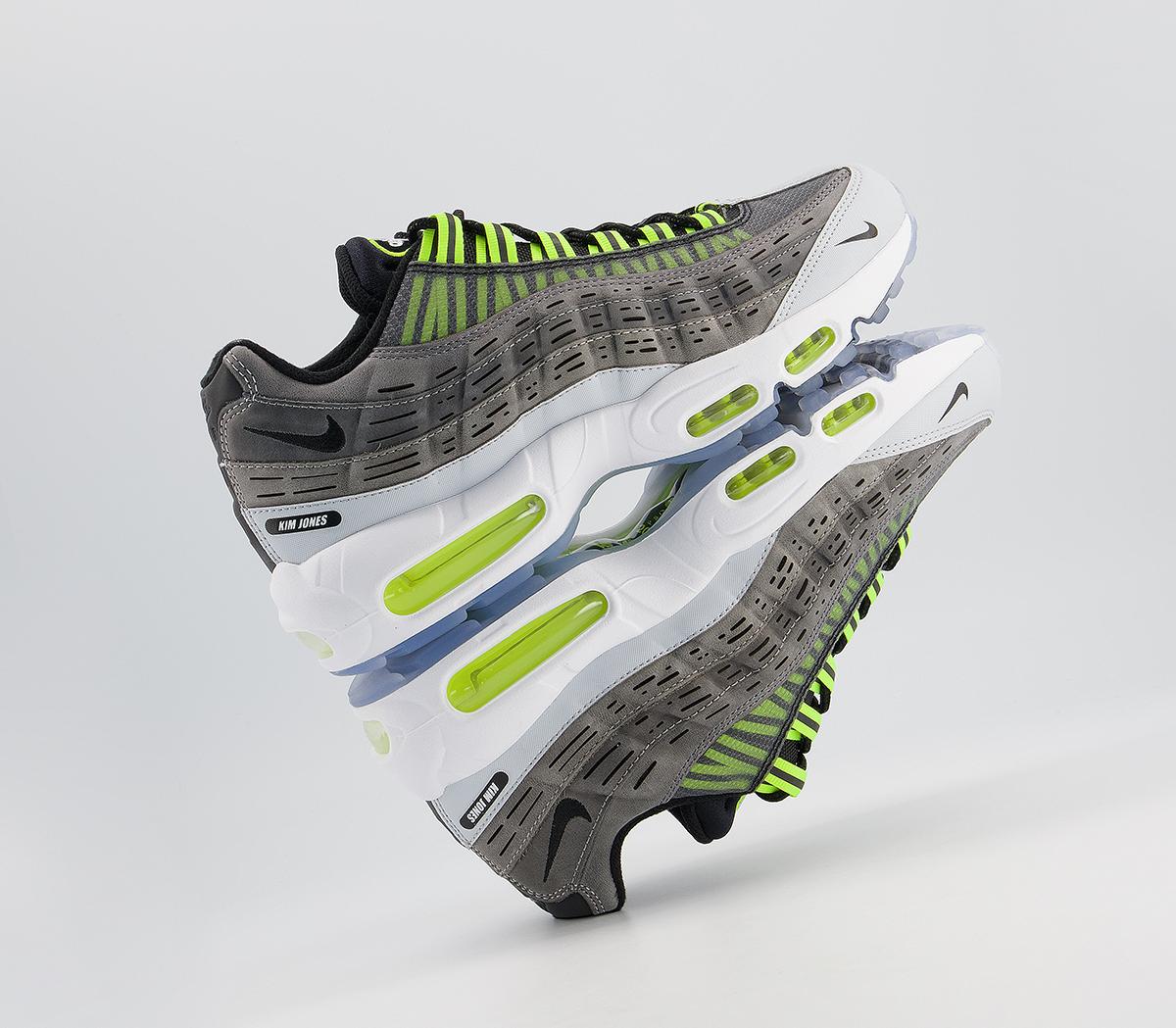 Nike Air Max 95 Trainers Nike Air Max 95 Trainers Kim Jones Black Volt Dark Grey Cool Grey