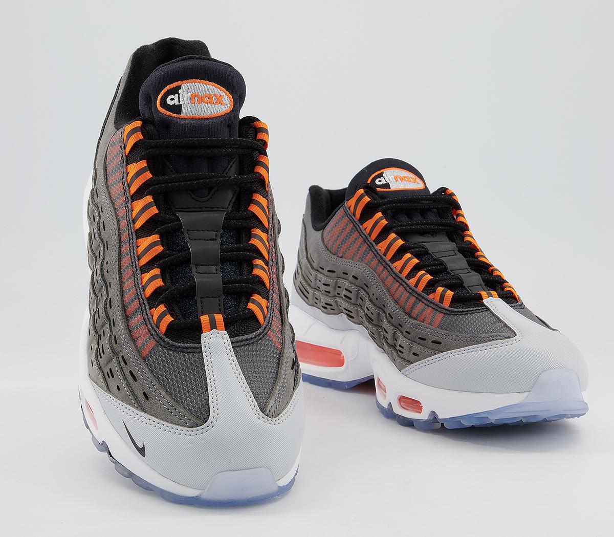Nike Air Max 95 Trainers Nike Air Max 95 Trainers Kim Jones Black Total Orange Dark Grey Cool Grey