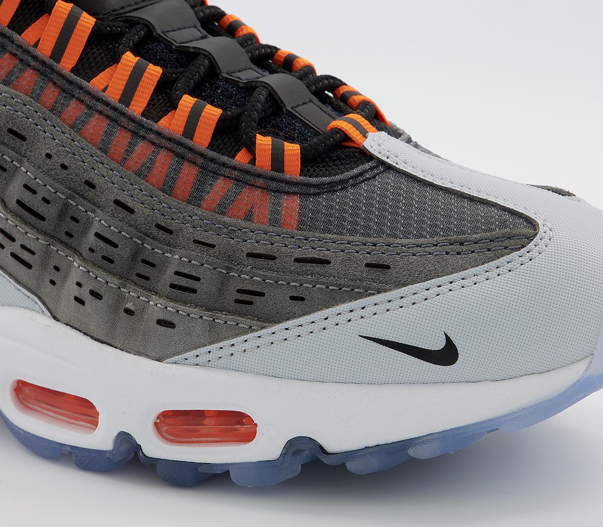 Nike Air Max 95 Trainers Nike Air Max 95 Trainers Kim Jones Black Total Orange Dark Grey Cool Grey