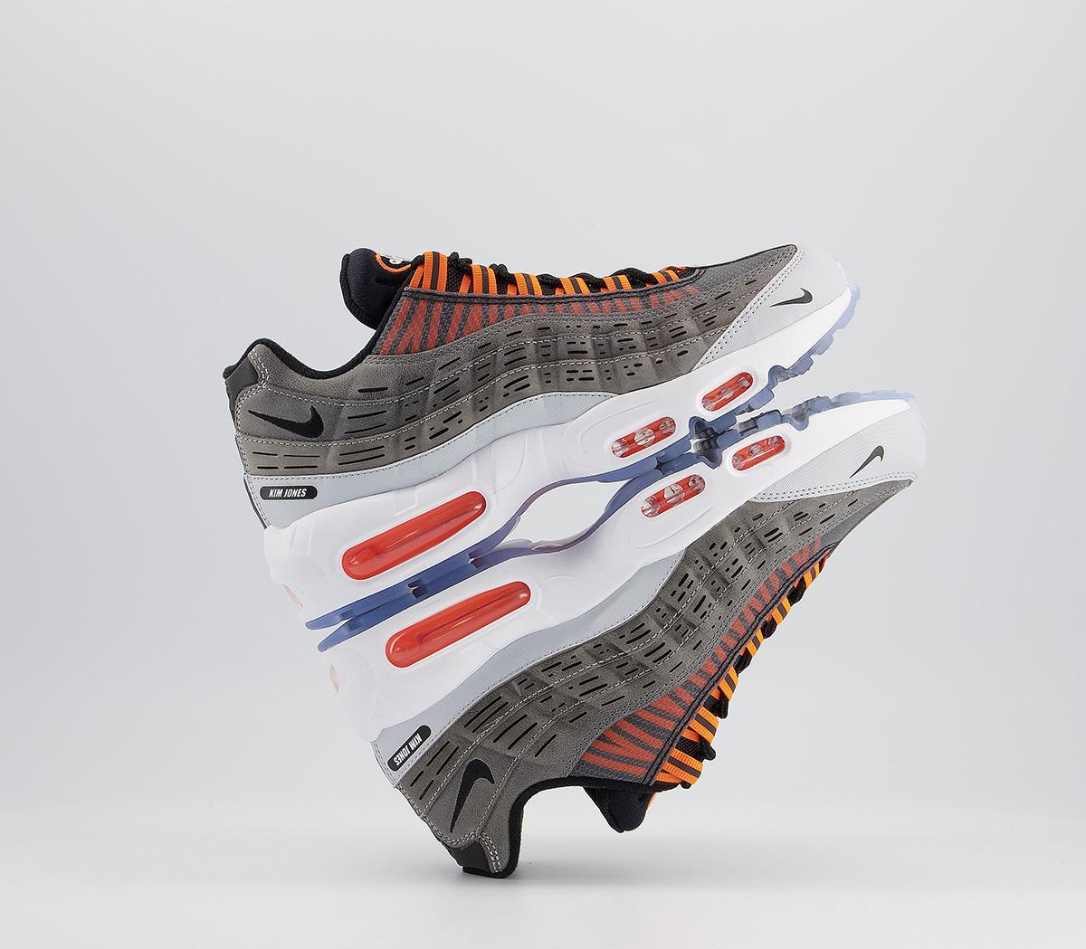 Nike Air Max 95 Trainers Nike Air Max 95 Trainers Kim Jones Black Total Orange Dark Grey Cool Grey