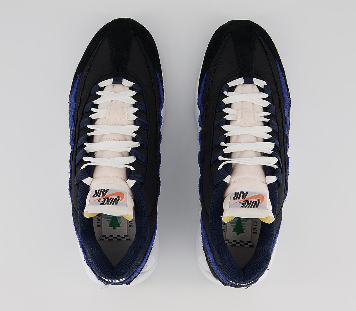 Nike Air Max 95 Trainers Nike Air Max 95 Trainers Black Sail Obsidian Deep Royal Blue White