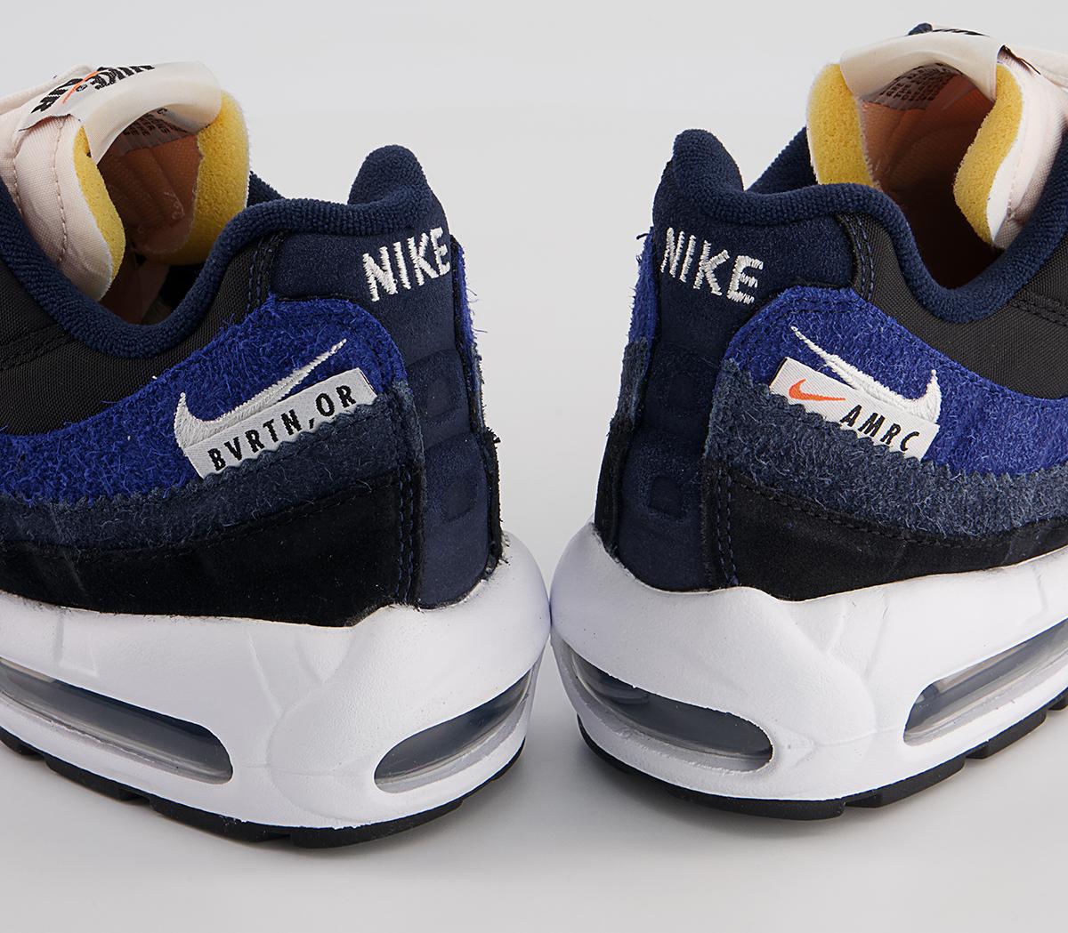 Nike Air Max 95 Trainers Nike Air Max 95 Trainers Black Sail Obsidian Deep Royal Blue White
