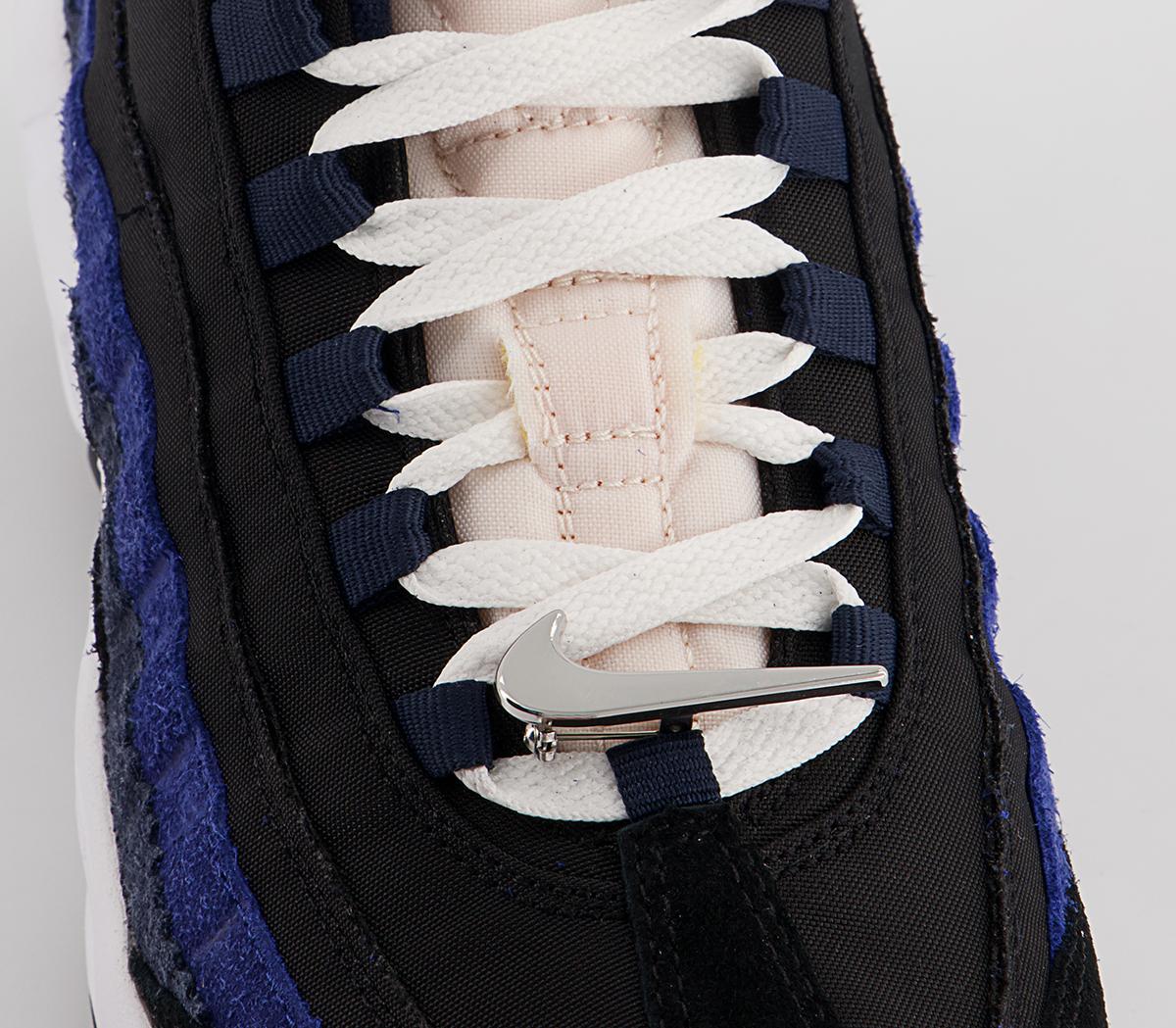 Nike Air Max 95 Trainers Nike Air Max 95 Trainers Black Sail Obsidian Deep Royal Blue White