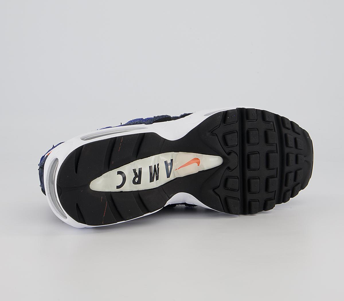 Nike Air Max 95 Trainers Nike Air Max 95 Trainers Black Sail Obsidian Deep Royal Blue White