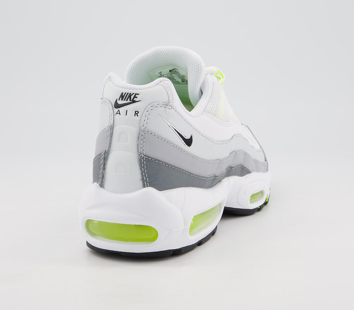 Nike Air Max 95 Trainers Nike Air Max 95 Trainers White Black Cool Grey Wolf Grey Pure Platinum