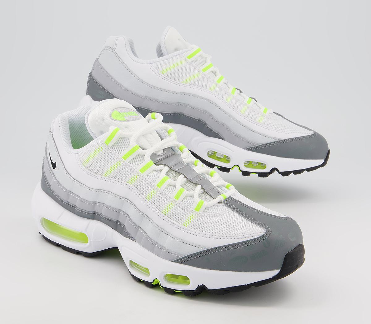 Nike Air Max 95 Trainers Nike Air Max 95 Trainers White Black Cool Grey Wolf Grey Pure Platinum