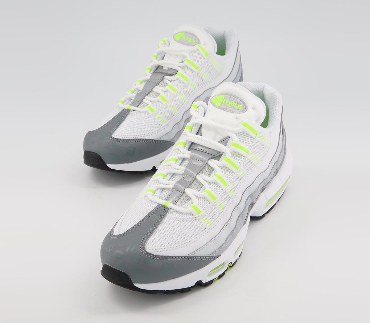 Nike Air Max 95 Trainers Nike Air Max 95 Trainers White Black Cool Grey Wolf Grey Pure Platinum