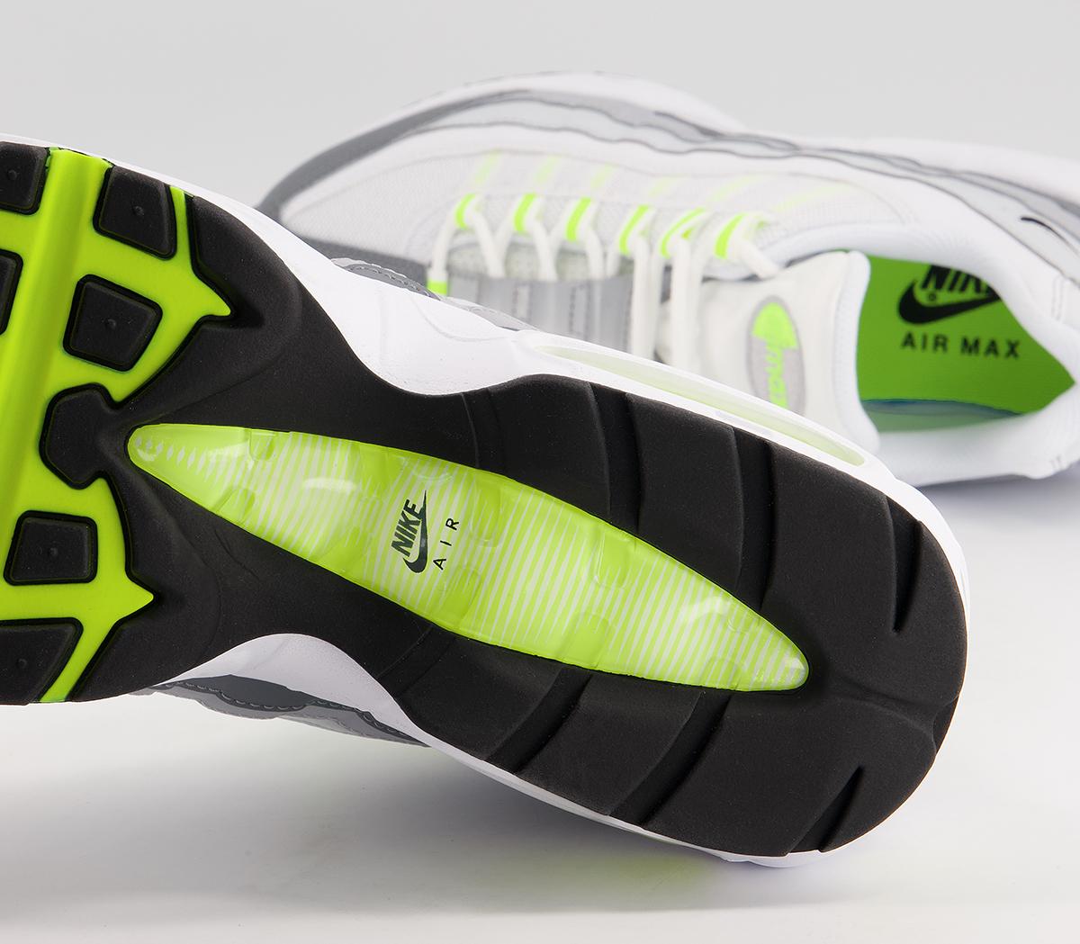 Nike Air Max 95 Trainers Nike Air Max 95 Trainers White Black Cool Grey Wolf Grey Pure Platinum