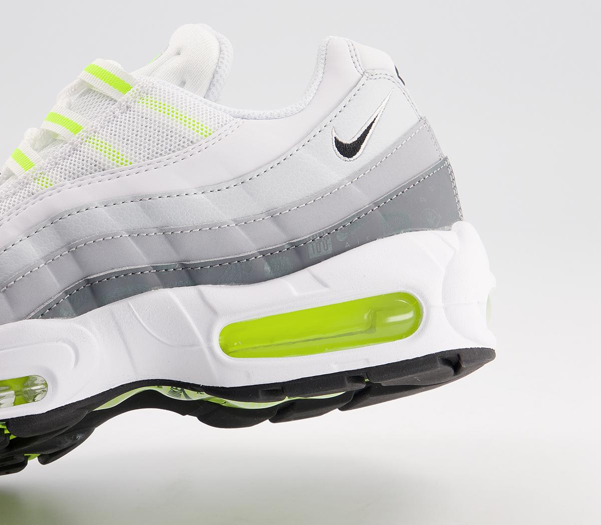 Nike Air Max 95 Trainers Nike Air Max 95 Trainers White Black Cool Grey Wolf Grey Pure Platinum