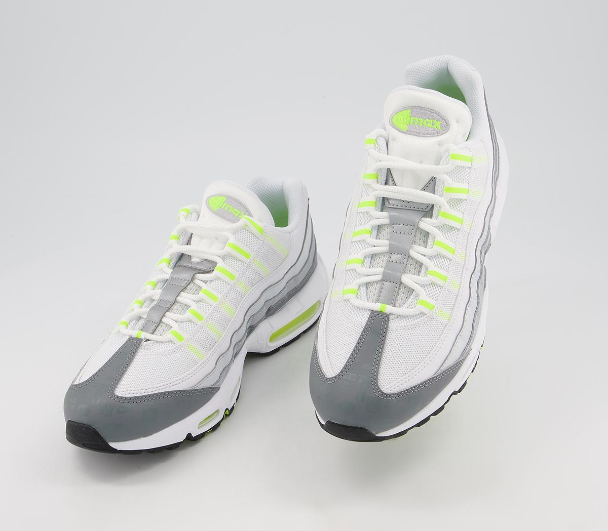 Nike Air Max 95 Trainers Nike Air Max 95 Trainers White Black Cool Grey Wolf Grey Pure Platinum