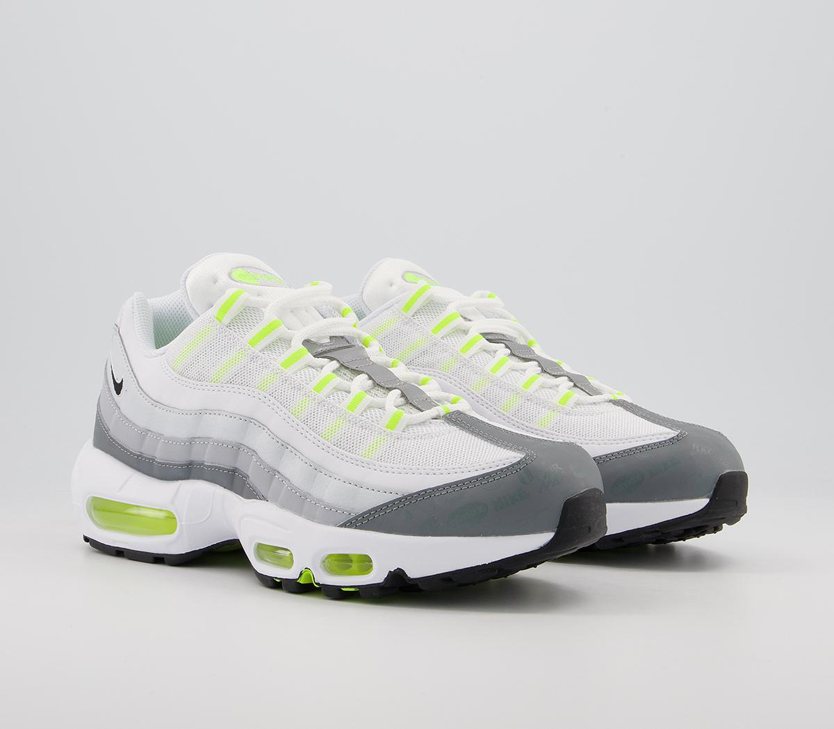 Nike Air Max 95 Trainers Nike Air Max 95 Trainers White Black Cool Grey Wolf Grey Pure Platinum