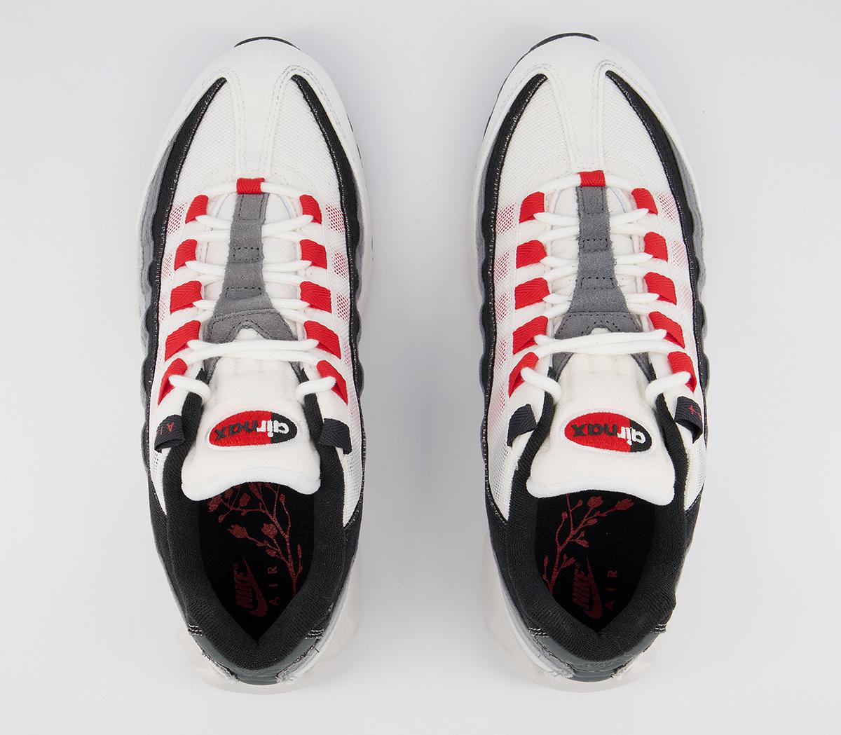 Nike Air Max 95 Trainers Nike Air Max 95 Trainers Summit White Chile Red Off Noir