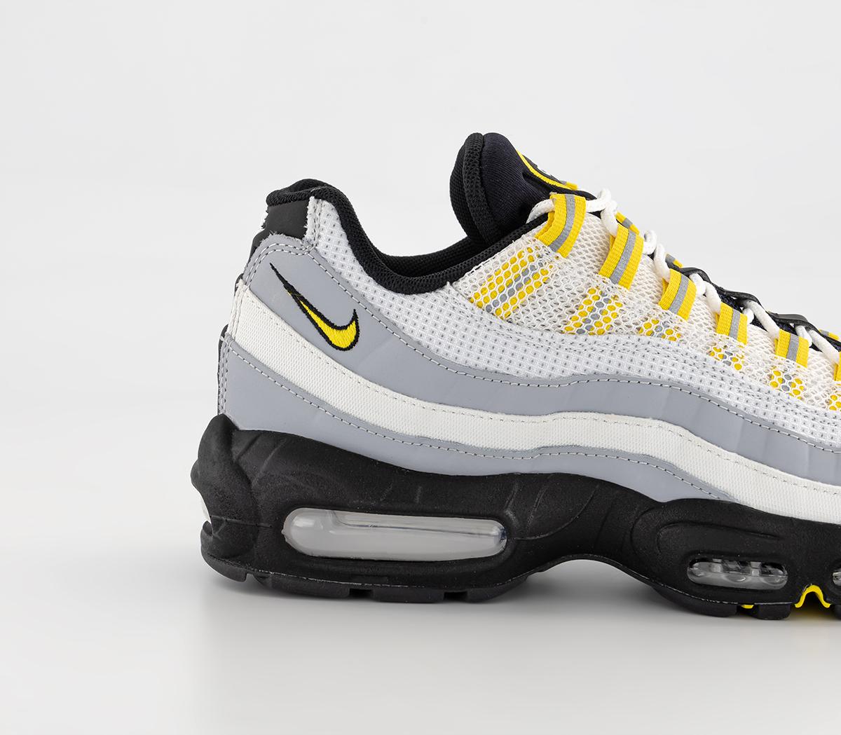 yellow grey and white air max 95