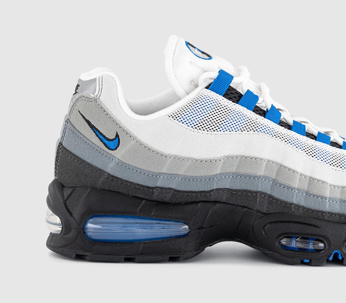 NikeAir Max 95 TrainersWhite Blue Spark Neutral Grey Medium Grey