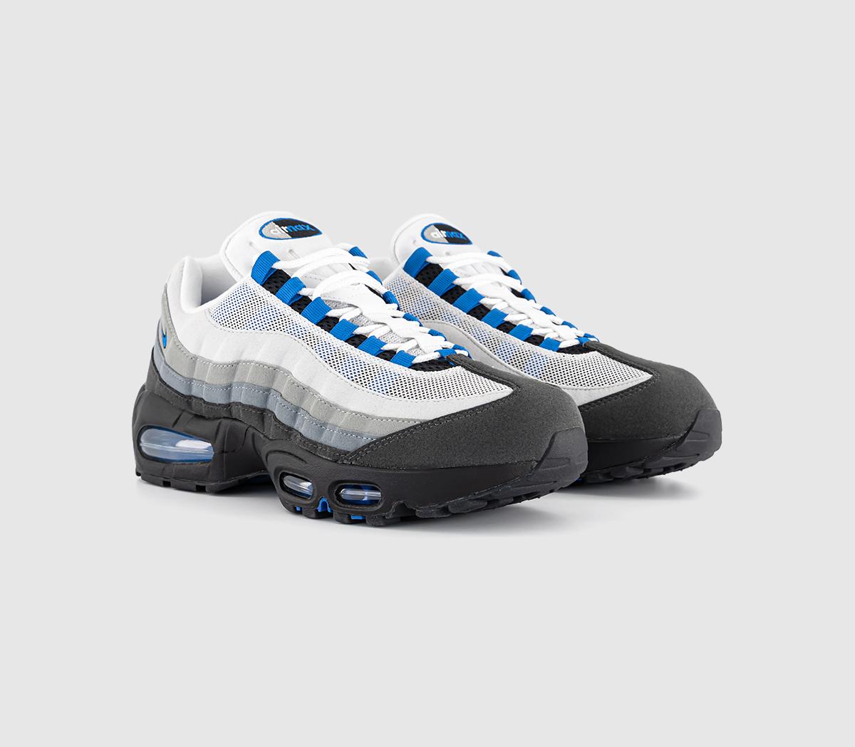 NikeAir Max 95 TrainersWhite Blue Spark Neutral Grey Medium Grey