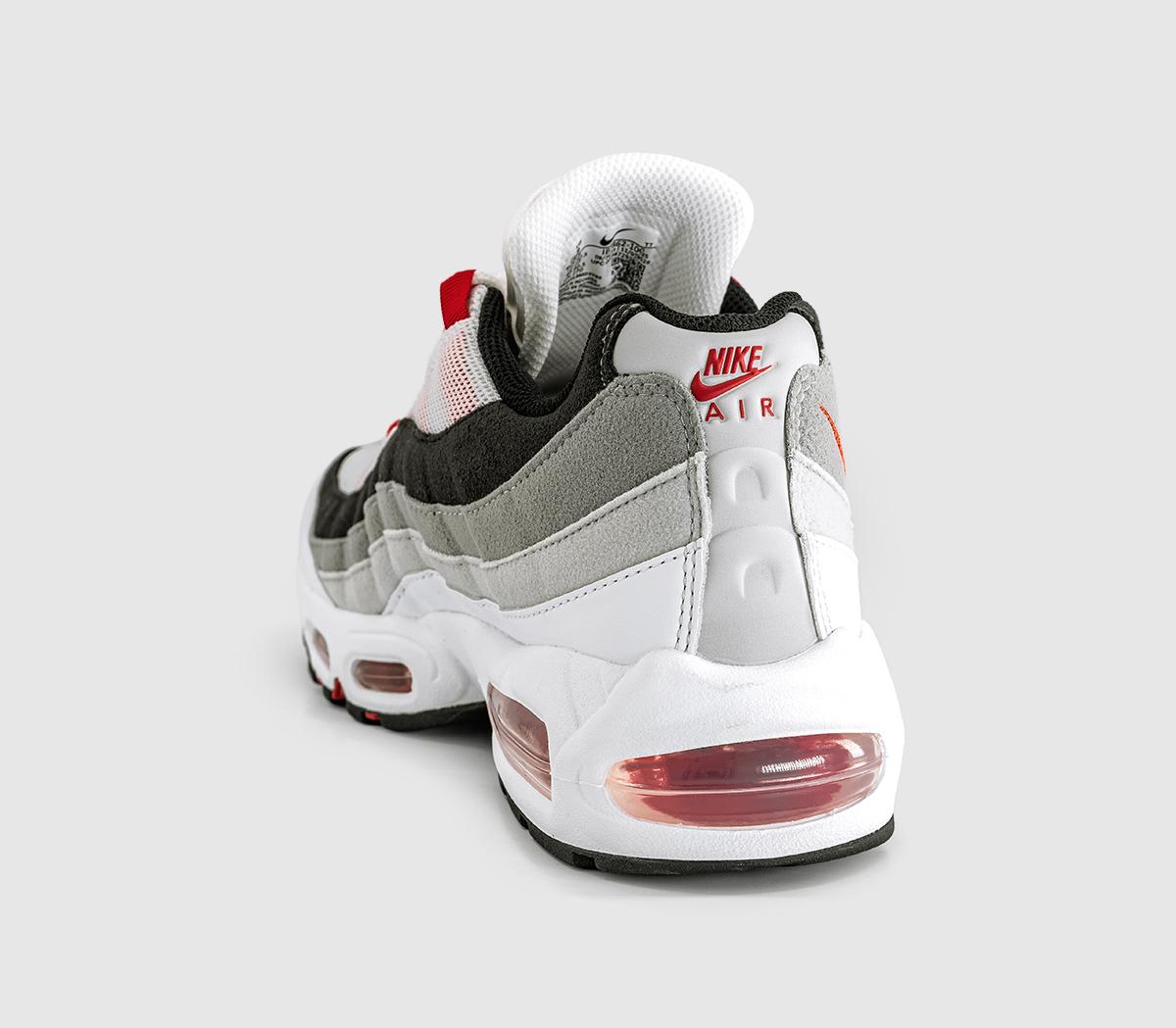 NikeAir Max 95 TrainersWhite Comet Red Neutral Grey Medium Grey