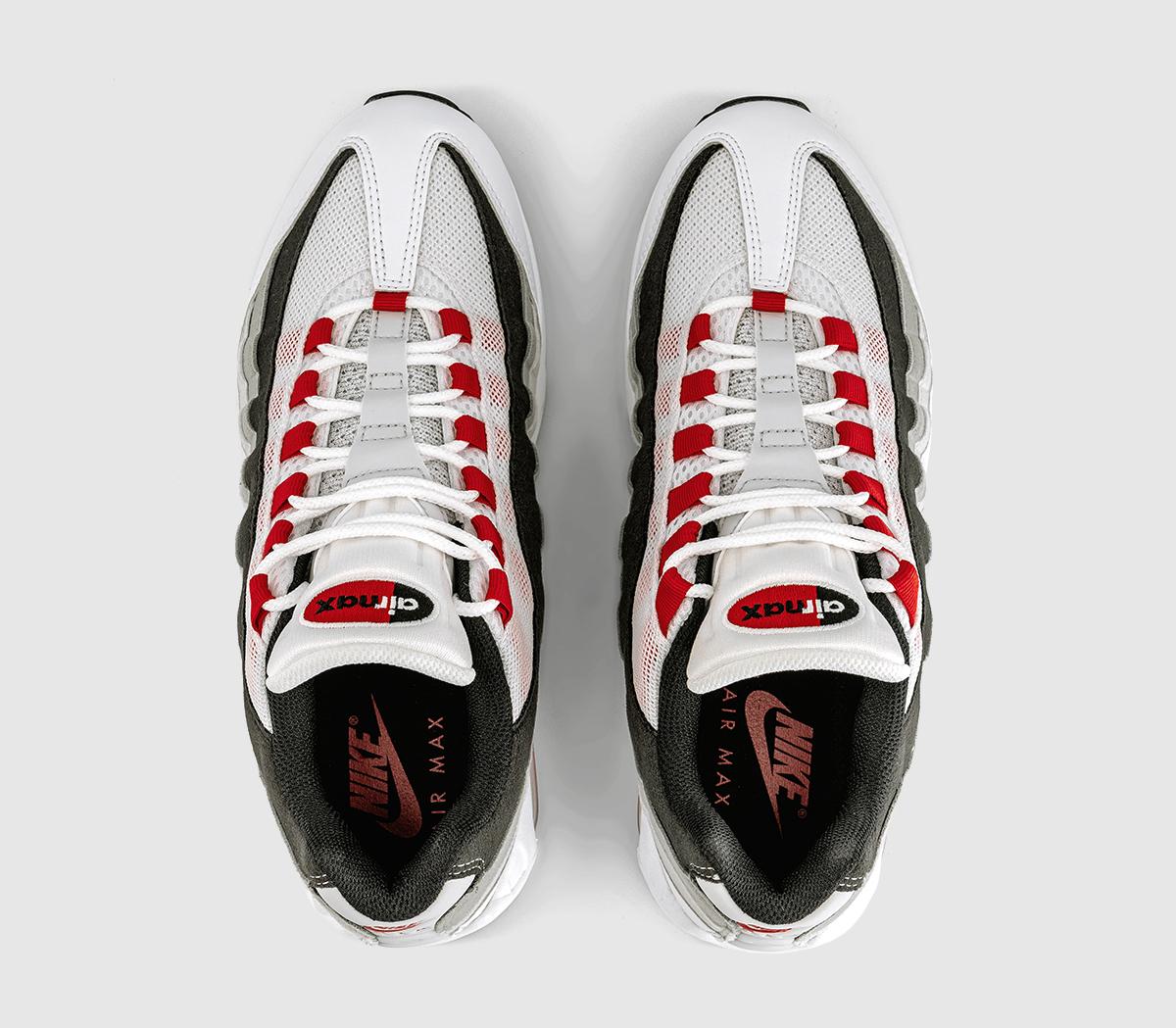 NikeAir Max 95 TrainersWhite Comet Red Neutral Grey Medium Grey